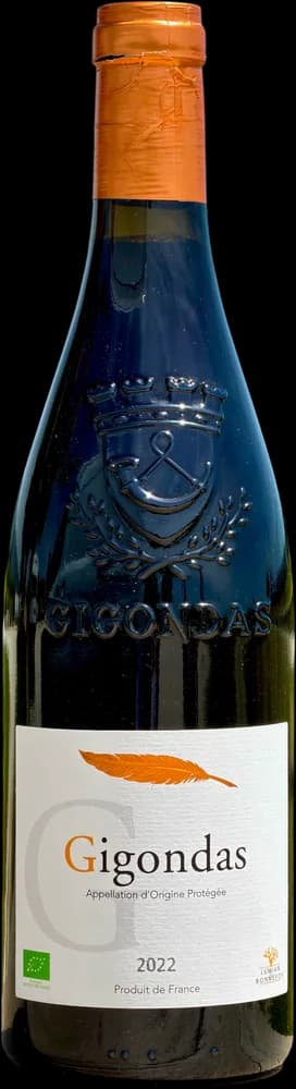 Bouteille Gigondas — « La Plume » (Cru Gigondas), vin rouge, Cuvées « La Plume »
