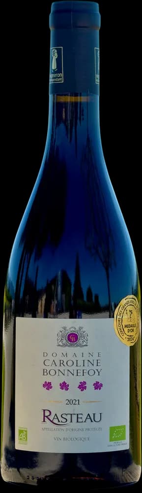 Bouteille Rasteau (Cru Rasteau), vin rouge, Domaine Caroline Bonnefoy
